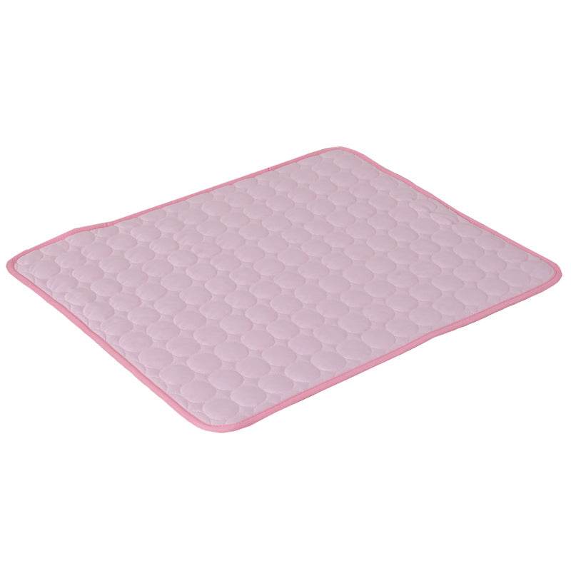 Extra large dog cooling mat with breathable ice silk fabric for summer heat relief