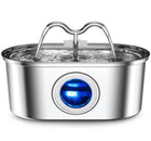 All Stainless Steel Pet Water Dispenser Round Runway Type Large Capacity Dogs And Cats Water Dispenser