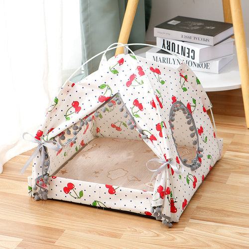 Light green breathable waterproof cat tent cat house pet bed for small and medium pets