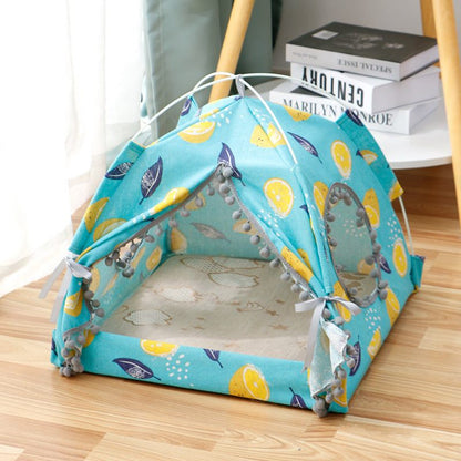 Breathable waterproof cat tent cat house pet bed for small and medium pets in green colors
