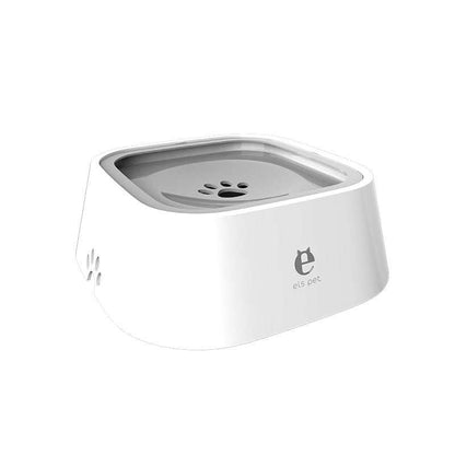 Pet Feeding Bowls with anti-spill and slow water feeder design preventing wet mouth and splashing for cats and dogs