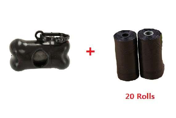 Compact dog poop cleaning pet garbage bag dispenser box with loop hook for easy carrying