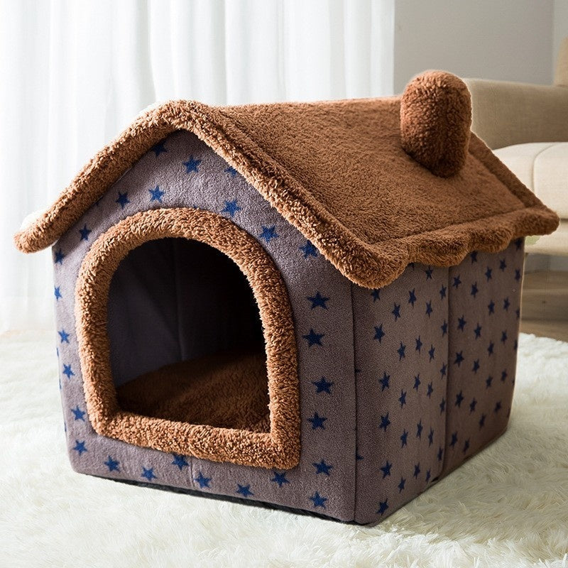 Dog Autumn And Winter Pet Cat Sponge Nest Teddy Closed