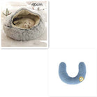 2 In 1 Dog And Cat Bed Pet Winter Bed Round Plush Warm Bed House Soft Long Plush Pets Bed Pet Products cs06jp-nn.myshopify.com