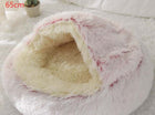 2 In 1 Dog And Cat Bed Pet Winter Bed Round Plush Warm Bed House Soft Long Plush Pets Bed Pet Products cs06jp-nn.myshopify.com