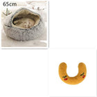 2 In 1 Dog And Cat Bed Pet Winter Bed Round Plush Warm Bed House Soft Long Plush Pets Bed Pet Products cs06jp-nn.myshopify.com