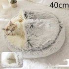 2 In 1 Dog And Cat Bed Pet Winter Bed Round Plush Warm Bed House Soft Long Plush Pets Bed Pet Products cs06jp-nn.myshopify.com
