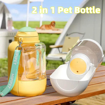 2 In 1 Dog Large Capacity Pets Out Drinking Pot Cat Water Dispenser Portable Water Cup Water And Food Integrated Bowl Pet Products cs06jp-nn.myshopify.com
