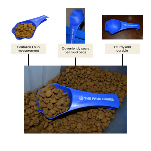 2in1 Paw-shaped Durable and Sturdy Pet Food Scoop/Clip (1 cup) cs06jp-nn.myshopify.com