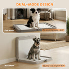 Pee Pad Holder Foldable Dog Litter Box with 3 Disposable Pads, 33.9