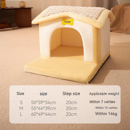 Dog Autumn And Winter Pet Cat Sponge Nest Teddy Closed