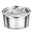 All Stainless Steel Pet Water Dispenser Round Runway Type Large Capacity Dogs And Cats Water Dispenser