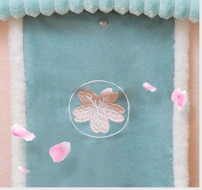 Cat House Removable And Washable Cat Bed Pet Supplies Enclosed Cat House Villa