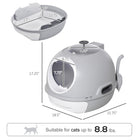 Cat Litter Box Toilet with Lid