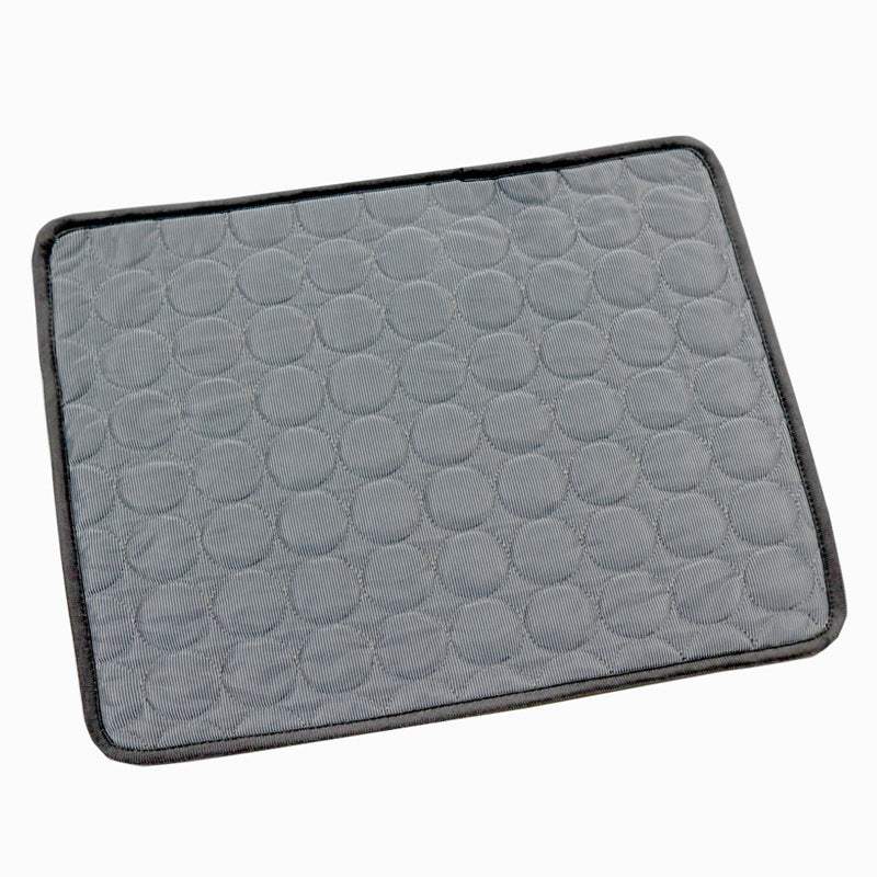Extra-large dog cooling mat with breathable ice silk fabric for summer heat relief and comfort