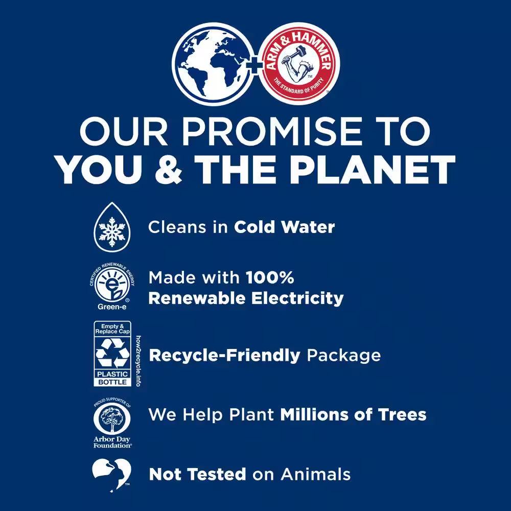 32 oz Pet Stain and Odor Eliminator spray bottle removing pet stains and odors with OxiClean and ARM & HAMMER power