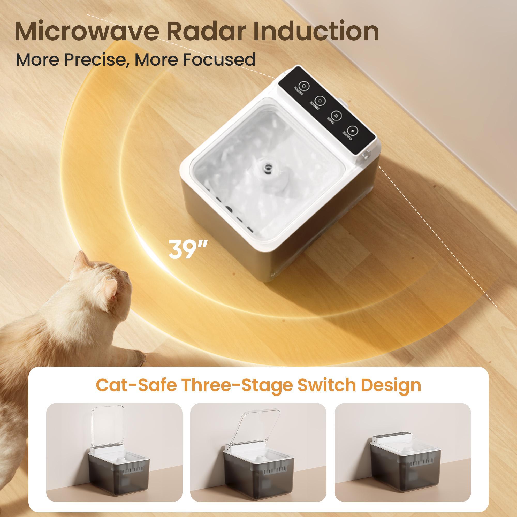 Wired Automatic Pet Fountain Dog Water Dispenser Automatic Sensing Function