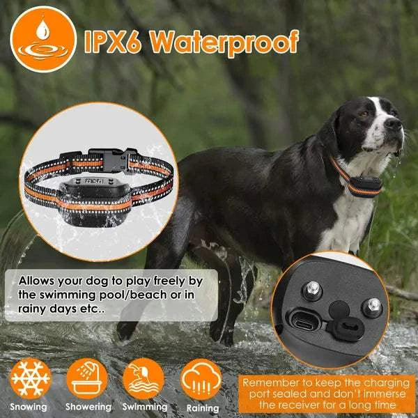 Wireless Dog GPS Fence Tracker Collar with 32-2887FT Range and IPX6 Waterproof