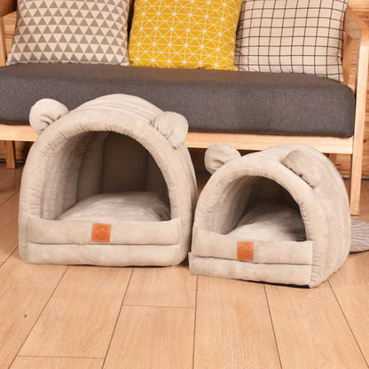 New Winter Warm Villa Small Dog Closed Cat Nest