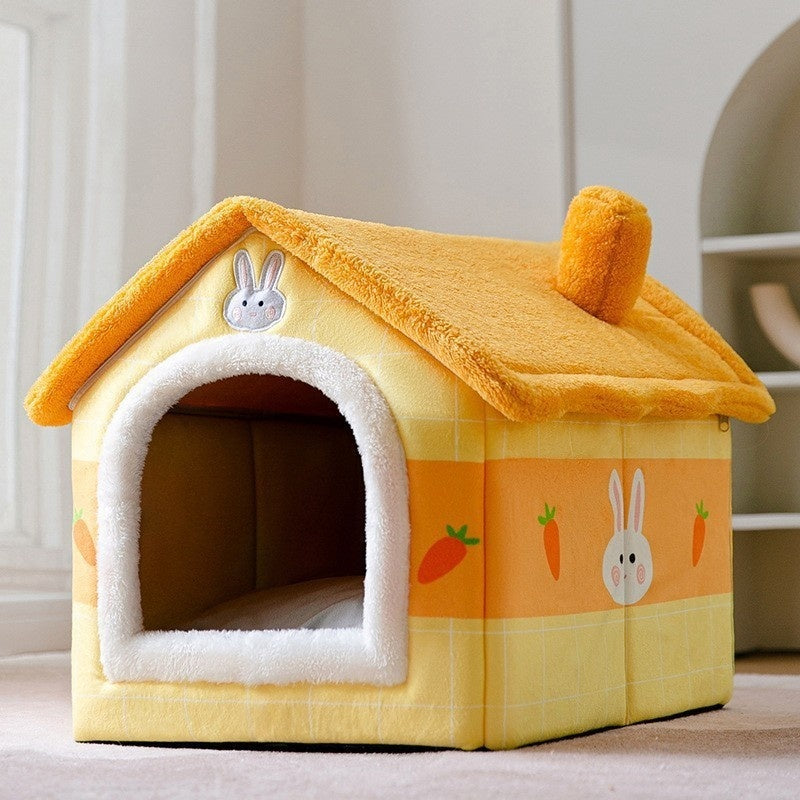 Dog Autumn And Winter Pet Cat Sponge Nest Teddy Closed