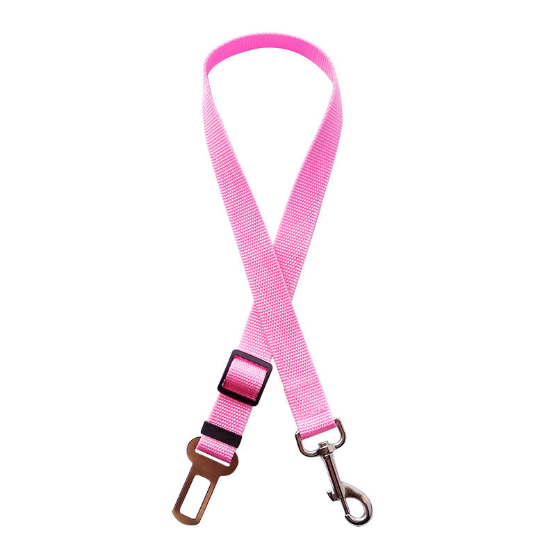 Adjustable Pet Cat Dog Car Seat Belt Pet Seat Vehicle Dog Harness Lead Clip Safety Lever Traction Dog Collars Dogs Accessoires Pets Products cs06jp-nn.myshopify.com