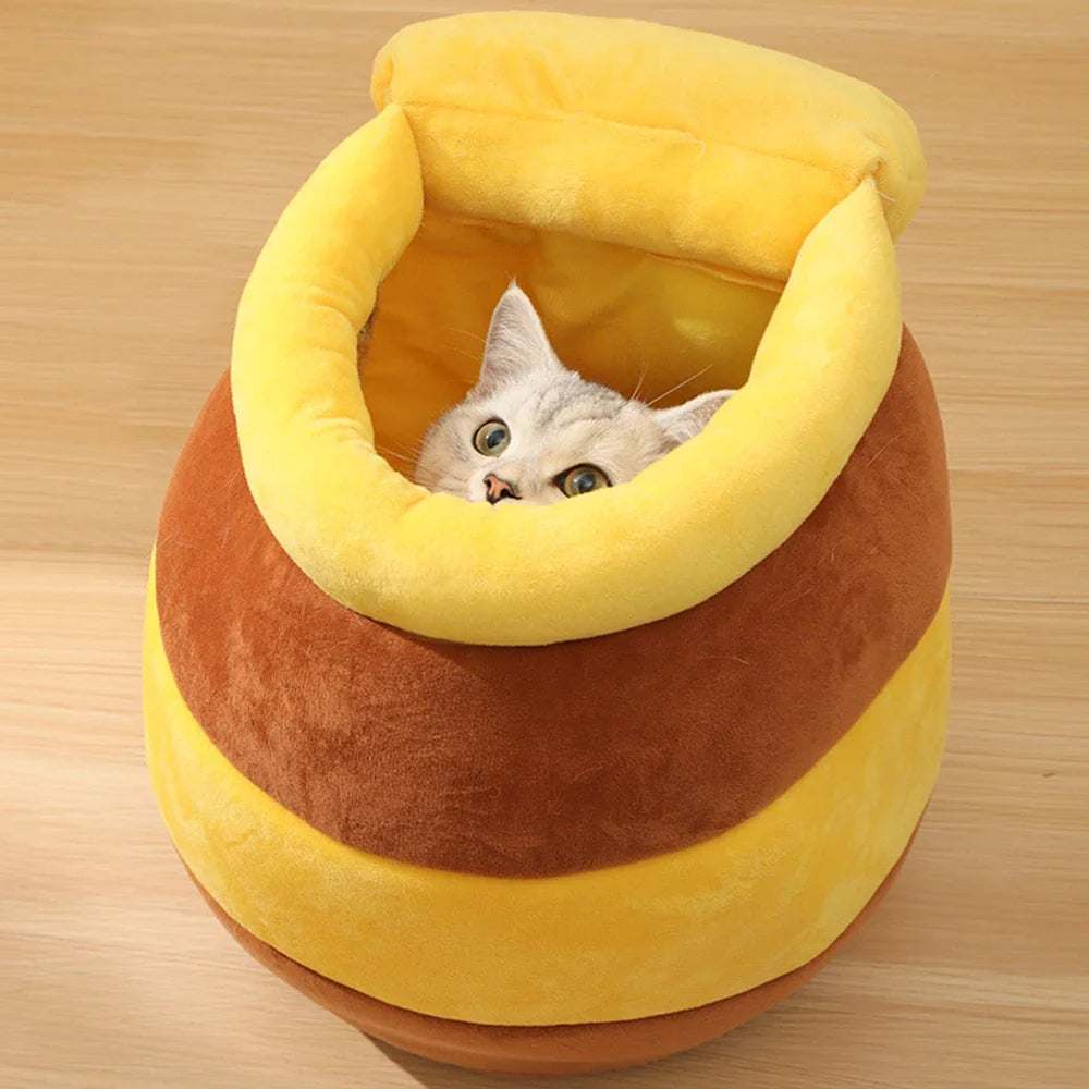 Adorable Honey Jar Theme Cat Bed cs06jp-nn.myshopify.com