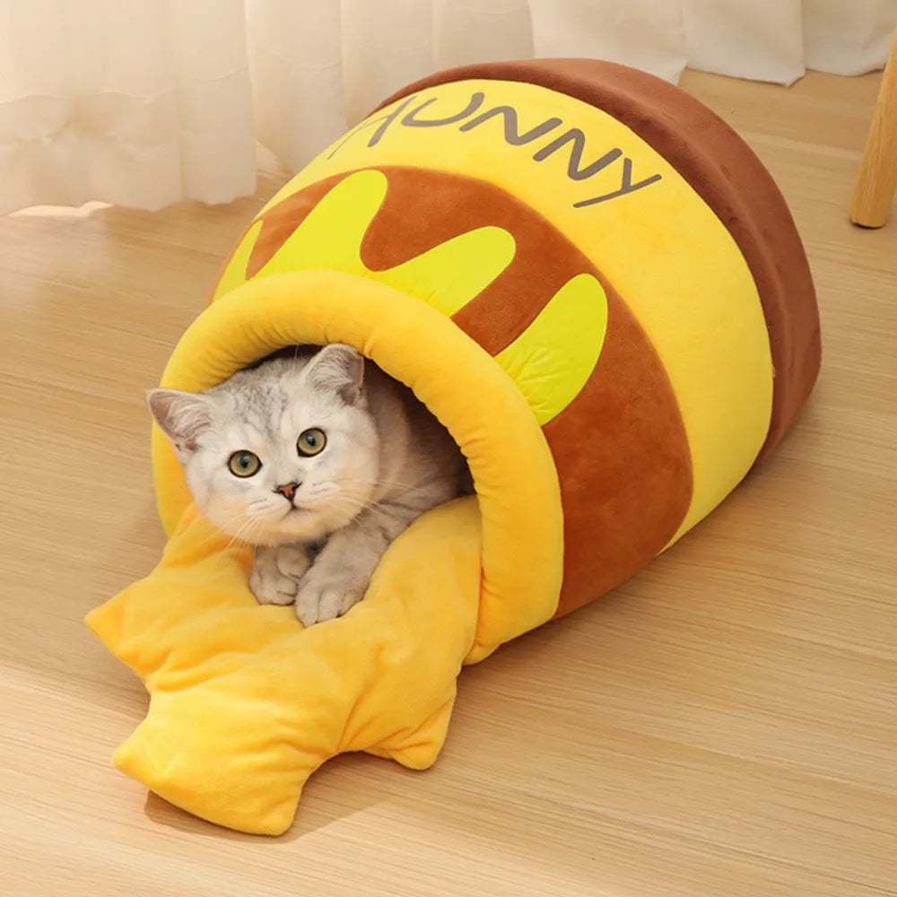 Adorable Honey Jar Theme Cat Bed cs06jp-nn.myshopify.com