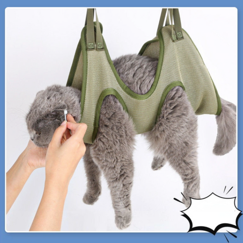 Cat Grooming Restraint Bag with Hammock cs06jp-nn.myshopify.com