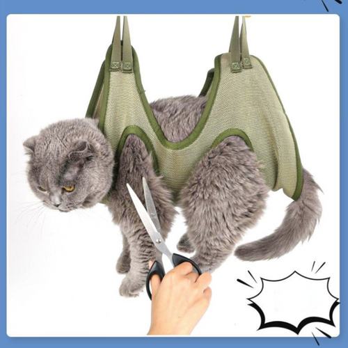 Cat Grooming Restraint Bag with Hammock cs06jp-nn.myshopify.com