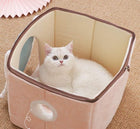 Cat House Removable And Washable Cat Bed Pet Supplies Enclosed Cat House Villa cs06jp-nn.myshopify.com