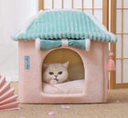 Cat House Removable And Washable Cat Bed Pet Supplies Enclosed Cat House Villa cs06jp-nn.myshopify.com