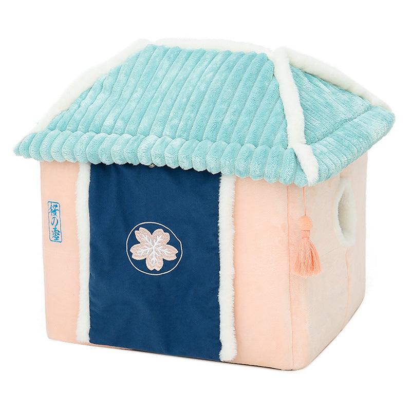 Cat House Removable And Washable Cat Bed Pet Supplies Enclosed Cat House Villa cs06jp-nn.myshopify.com