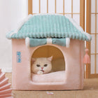 Cat House Removable And Washable Cat Bed Pet Supplies Enclosed Cat House Villa cs06jp-nn.myshopify.com