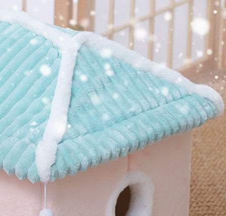 Cat House Removable And Washable Cat Bed Pet Supplies Enclosed Cat House Villa cs06jp-nn.myshopify.com