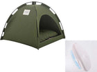 Cat Tent Cooling Mat  Dog House Pet Sofa Camping Dog Bed With Cushion cs06jp-nn.myshopify.com