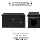 Designer Cat Litter Box Enclosure Hidden Washroom Bench Ottoman cs06jp-nn.myshopify.com