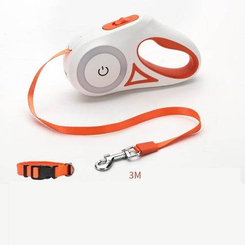 Dog Leash Retractable Leash And Dog Collar Spotlight Automatic Pet Dog cs06jp-nn.myshopify.com