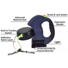 Dual Pet Leash Retractable Reflective Lead 360 Swivel Double Dog Walking Leash cs06jp-nn.myshopify.com