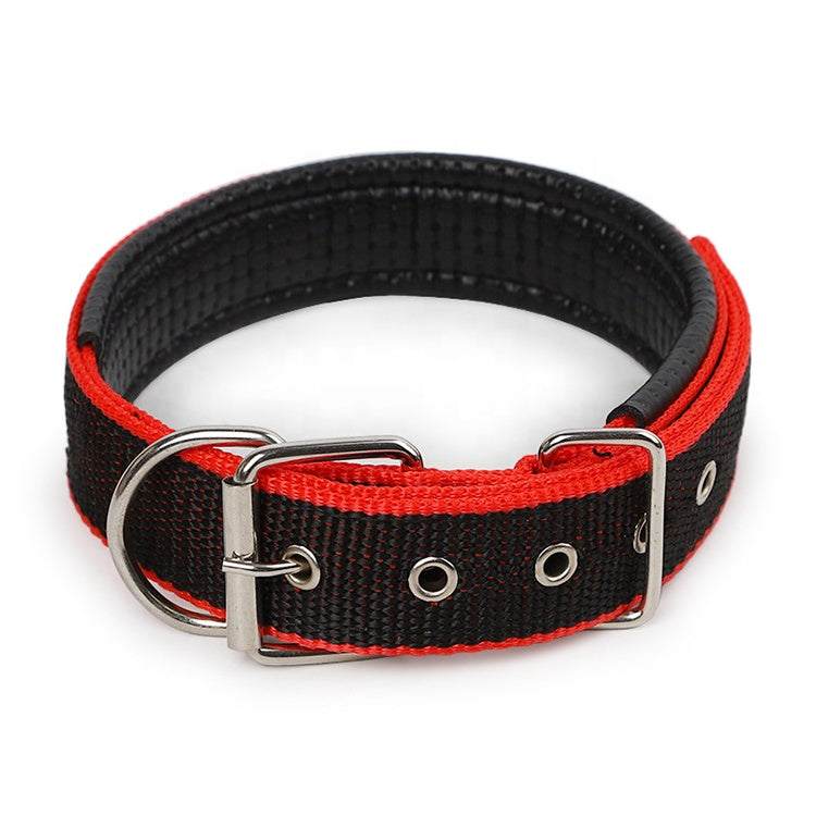 Durable Dog Collar - Red/Black cs06jp-nn.myshopify.com