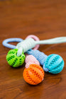 Durable Rubber Ball Chew Toy with Cotton Rope cs06jp-nn.myshopify.com