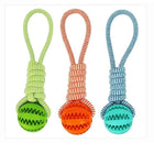 Durable Rubber Ball Chew Toy with Cotton Rope cs06jp-nn.myshopify.com