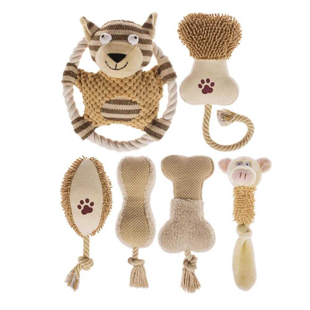 Fast shipping 6-Pack Adorable Dog Plush Toys Set cs06jp-nn.myshopify.com