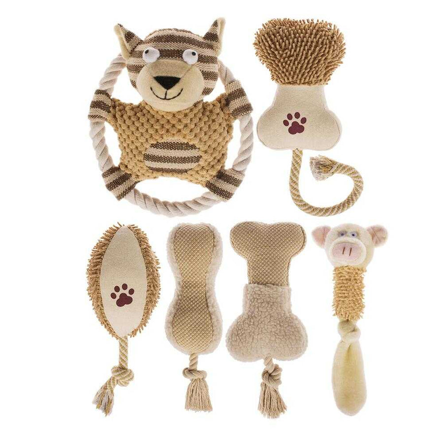 Fast shipping 6-Pack Adorable Dog Plush Toys Set cs06jp-nn.myshopify.com