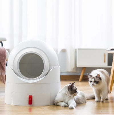Full Closed Semi Smart Cat Toilet Super Large Odor Proof And Sand Proof Excrement Basin cs06jp-nn.myshopify.com