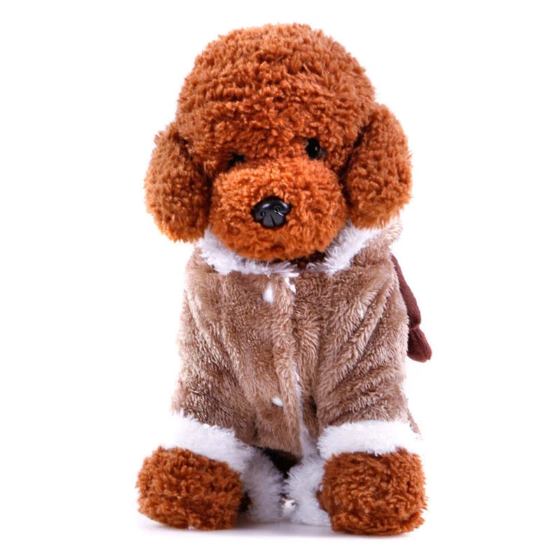 Winter Cat Clothes Warm Fleece Pet