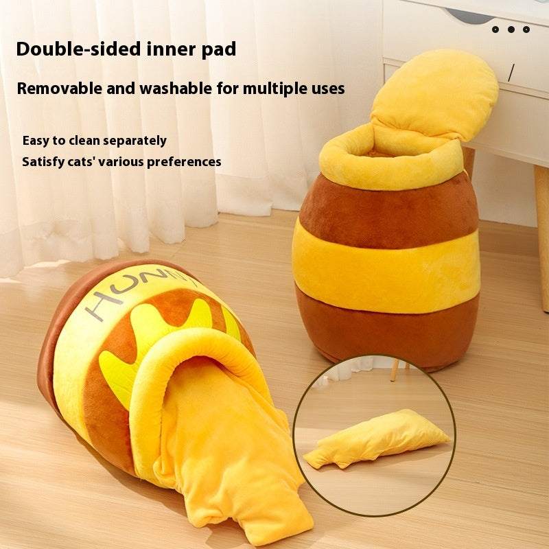 Honey Pot Cat Nest Pet Warm House cs06jp-nn.myshopify.com