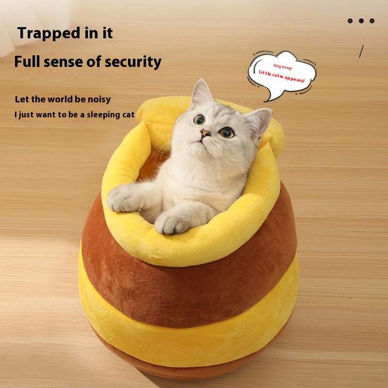 Honey Pot Cat Nest Pet Warm House cs06jp-nn.myshopify.com