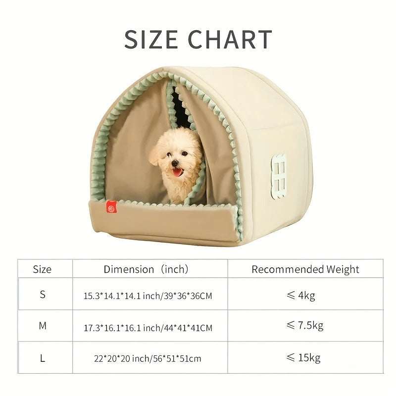 Kennel Winter Warm Small Dog House Closed cs06jp-nn.myshopify.com