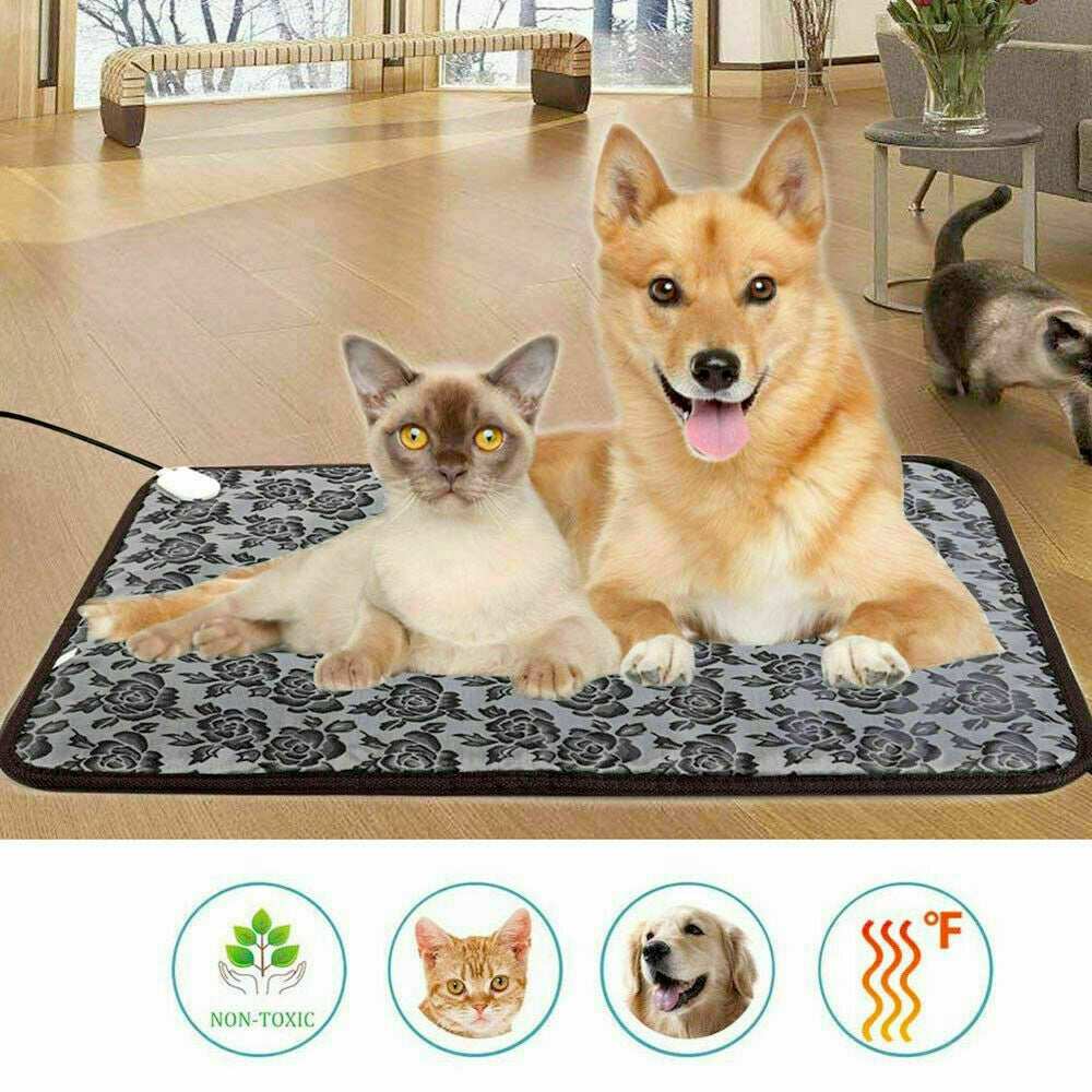 Thermal heating waterproof bed pad for pets keeping dogs and cats warm and cozy