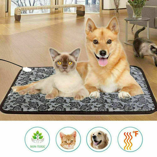 Thermal heating waterproof bed pad for pets keeping dogs and cats warm and cozy